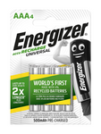 ENERGIZER Akumulator Universal AAA R03 500mAh 4 sztuki; E301375703