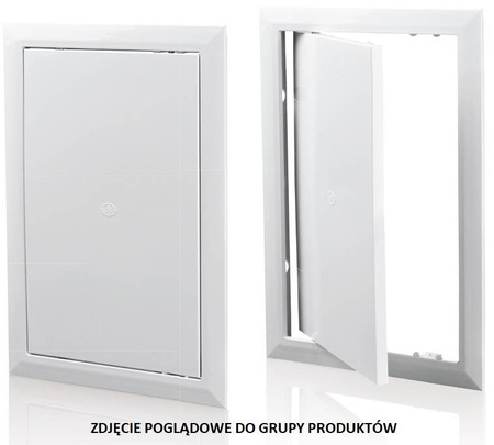 VENTICA Drzwiczki rewizyjne z tworzywa ABS białe DR 200x200mm