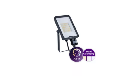 PHILIPS Naświetlacz Floodlight Ledinaire czujnik ruchu BVP167 LED60/830_40_65 PSU 50W SWB MDU CE 6000lm 3000/4000/6500K