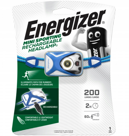 ENERGIZER Latarka czołowa Headlight Small Sport Rechargeable 200lm
