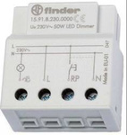 Elektroniczny przekaźnik impulsowy ze ściamniaczem LED 50W 230W do puszki Ø 60 15.91.8.230.0000