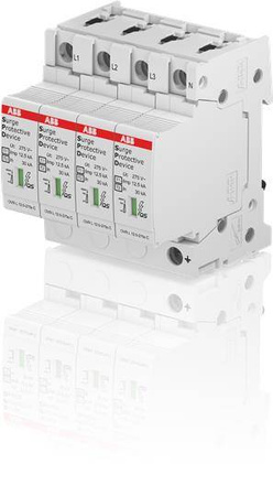 ABB Ogranicznik przepięć OVR T1+2 4L 12,5-275S P QS (B+C) 4-polowy 12.5kA/biegun 275s