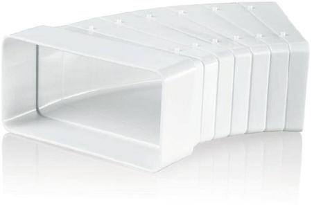 VENTIKA Kolano wielokątowe 110x55mm białe KP55-UNI