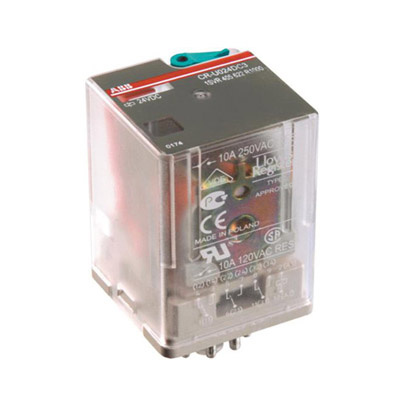 ABB Przekaźnik CR-U024DC2 A1-A2=24V DC 2 styki c/o 250V/10A  1SVR405621R1000